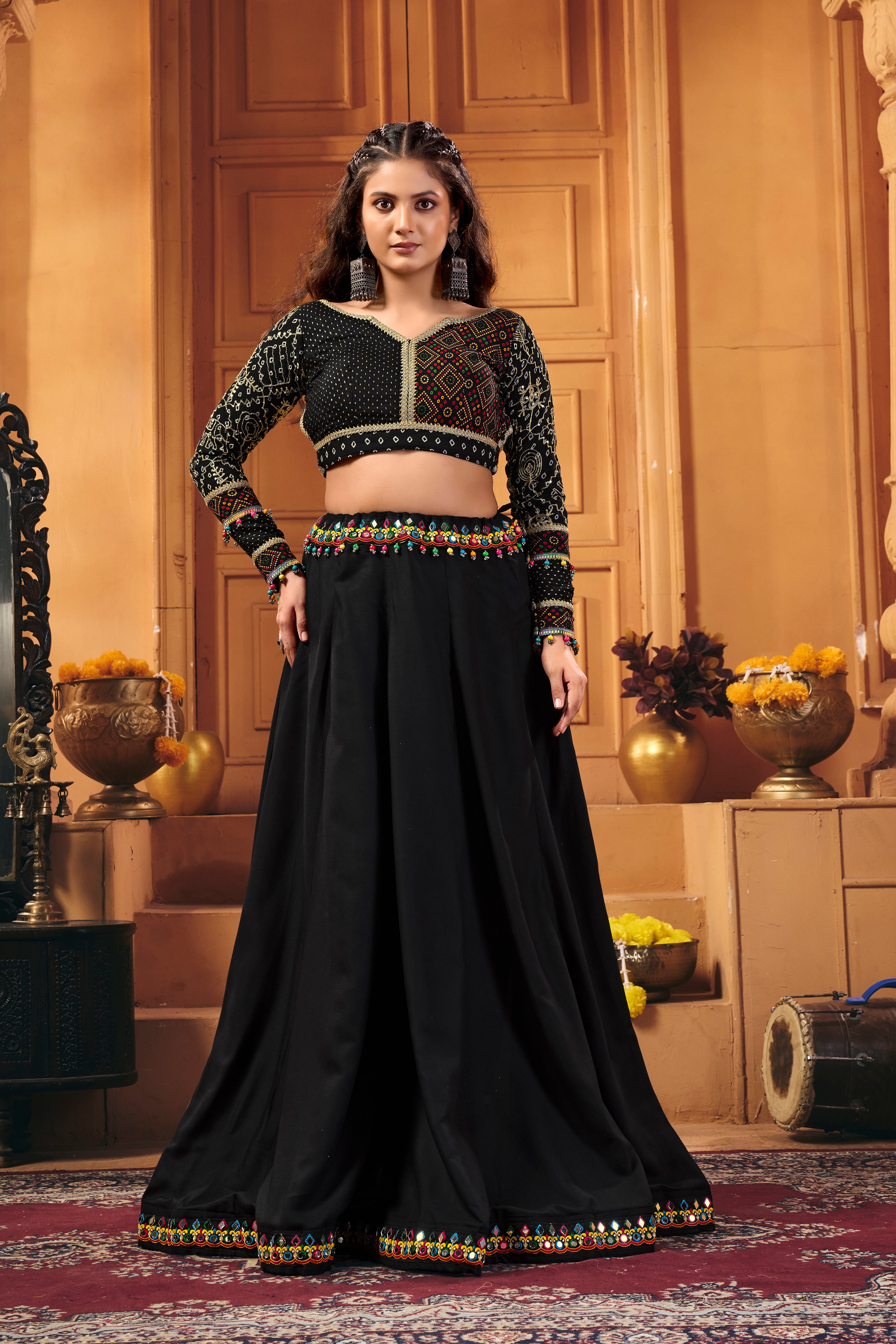 Kajri Patchwork Lehenga Choli for Navratri