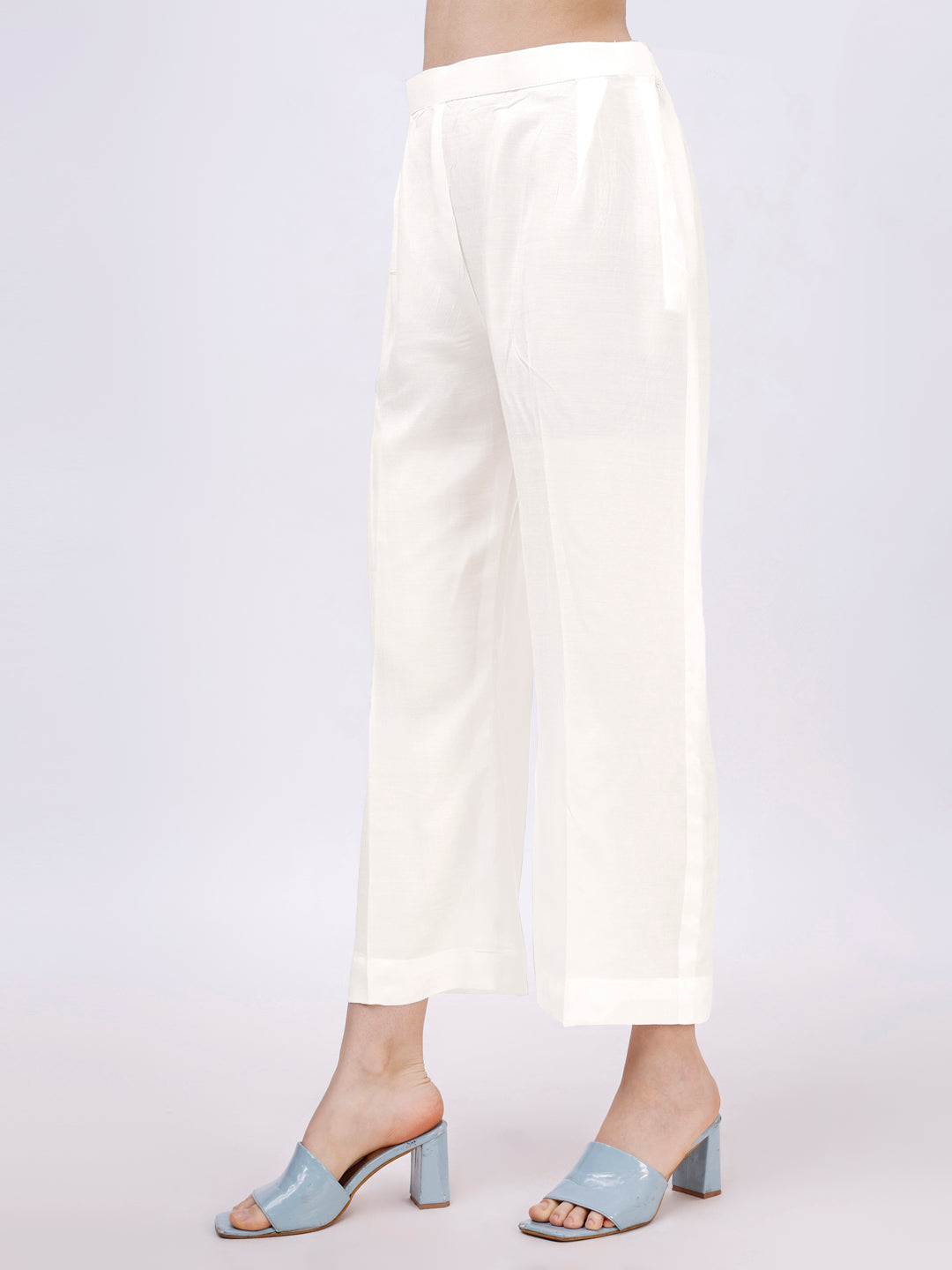 Blue Kurta Pant Set - Pure Muslin