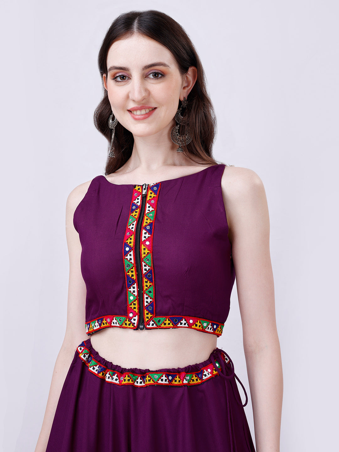 Purple Designer Chaniya Choli for Navratri