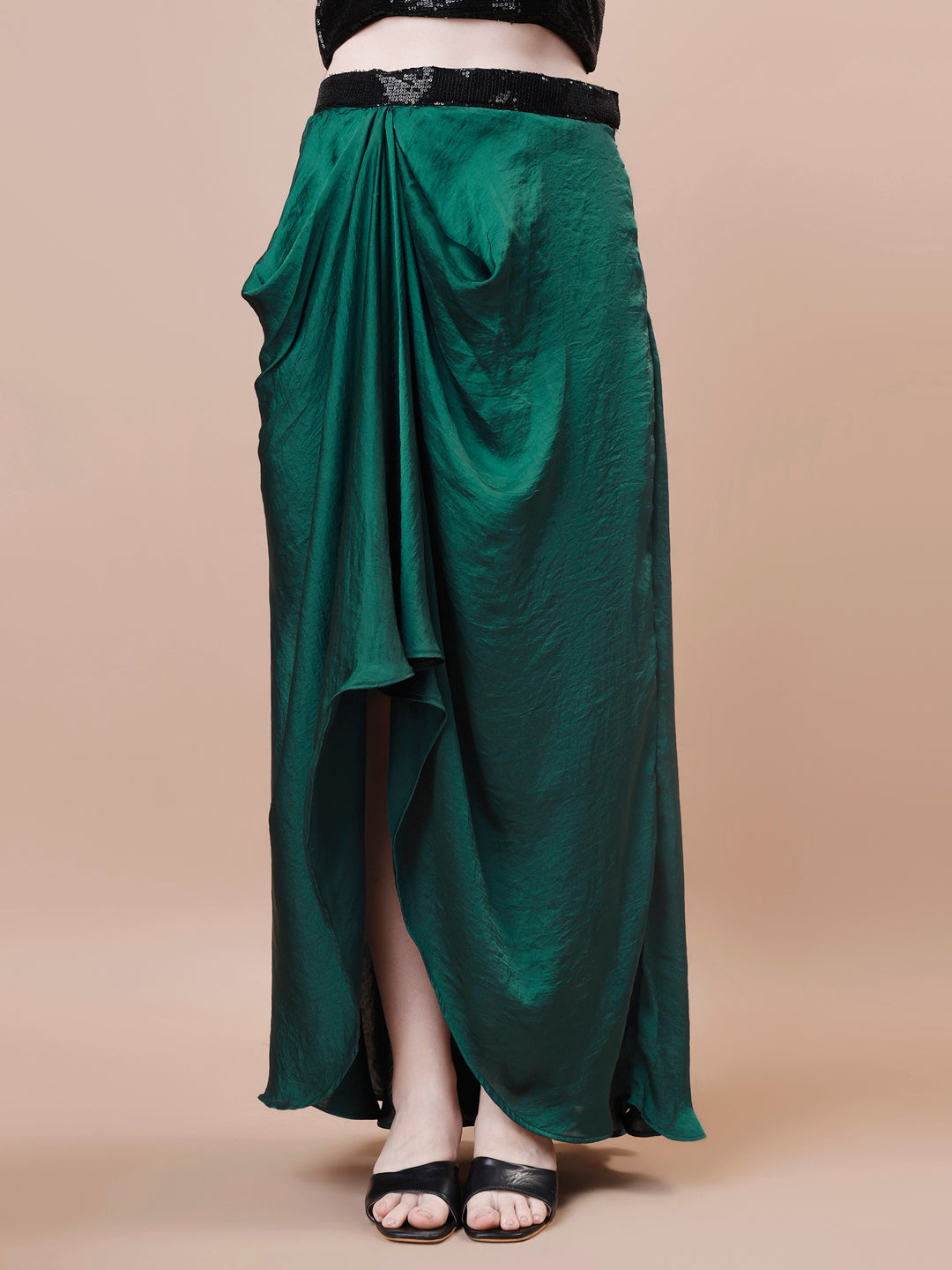 3 Piece Black and green Indo-Western Dress Twam Sundara 3 Piece Black and green Indo-Western Dress Twam Sundara