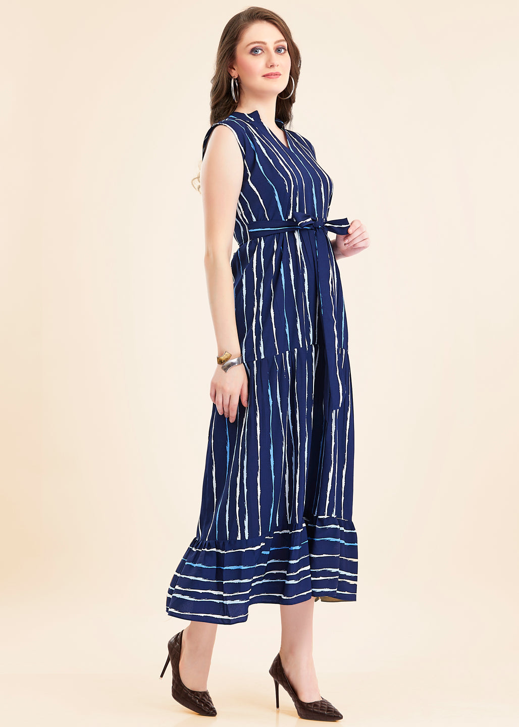 Navy Blue Casual One-Piece