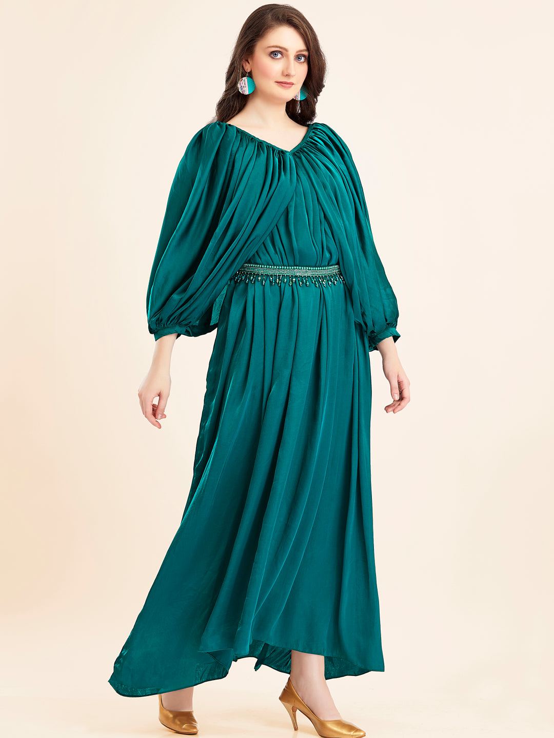 Bottle Green Gown