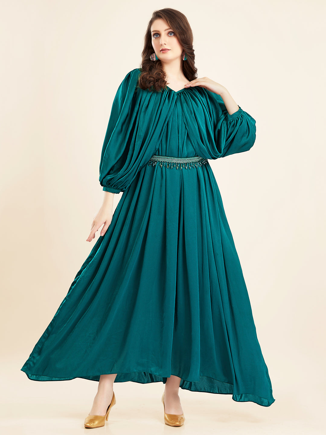 Bottle Green Gown