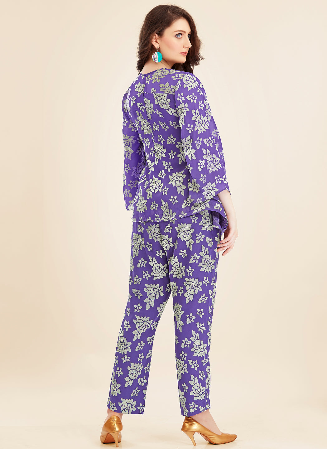 Purple Brasso Co-ord Set