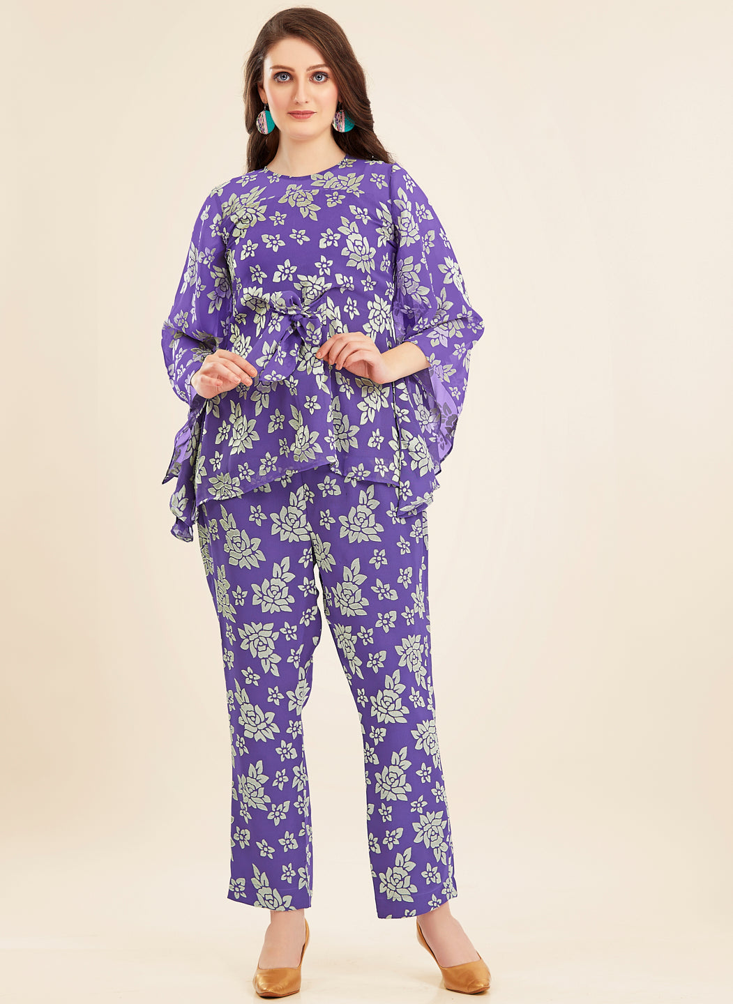 Purple Brasso Co-ord Set