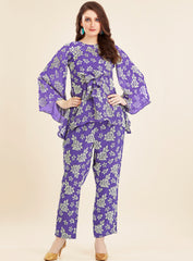 Purple Brasso Co-ord Set