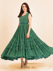 Cinderella Green Gown with Flare