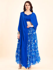 Royal Blue Lehenga