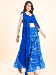 Royal Blue Lehenga