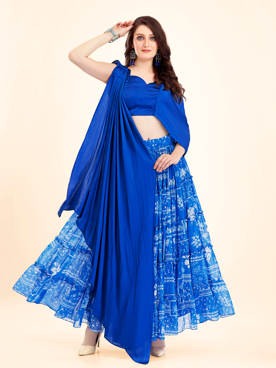 Royal Blue Lehenga