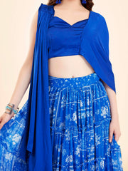 Royal Blue Lehenga