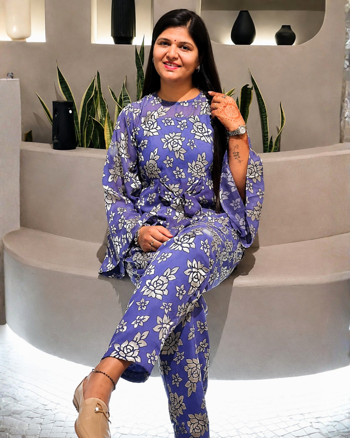 Styled by Clients – Purple Brasso Co-ord Set