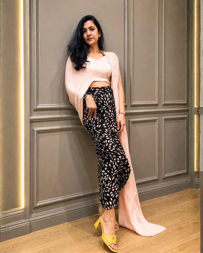 Styled by Clients – Beige Indo western Dress