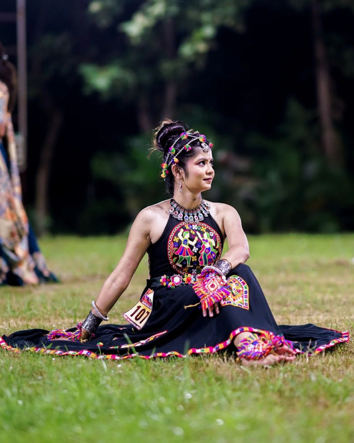Styled by Clients – Black Designer Chaniya Choli for Navratri