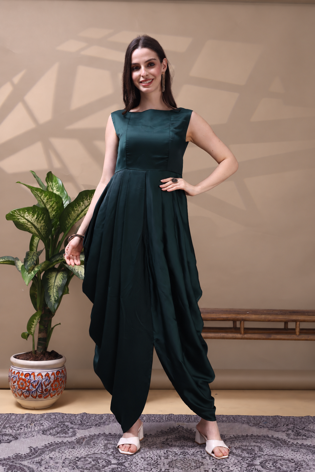 Gajavana Kutch Patchwork Dhoti Jacket Set