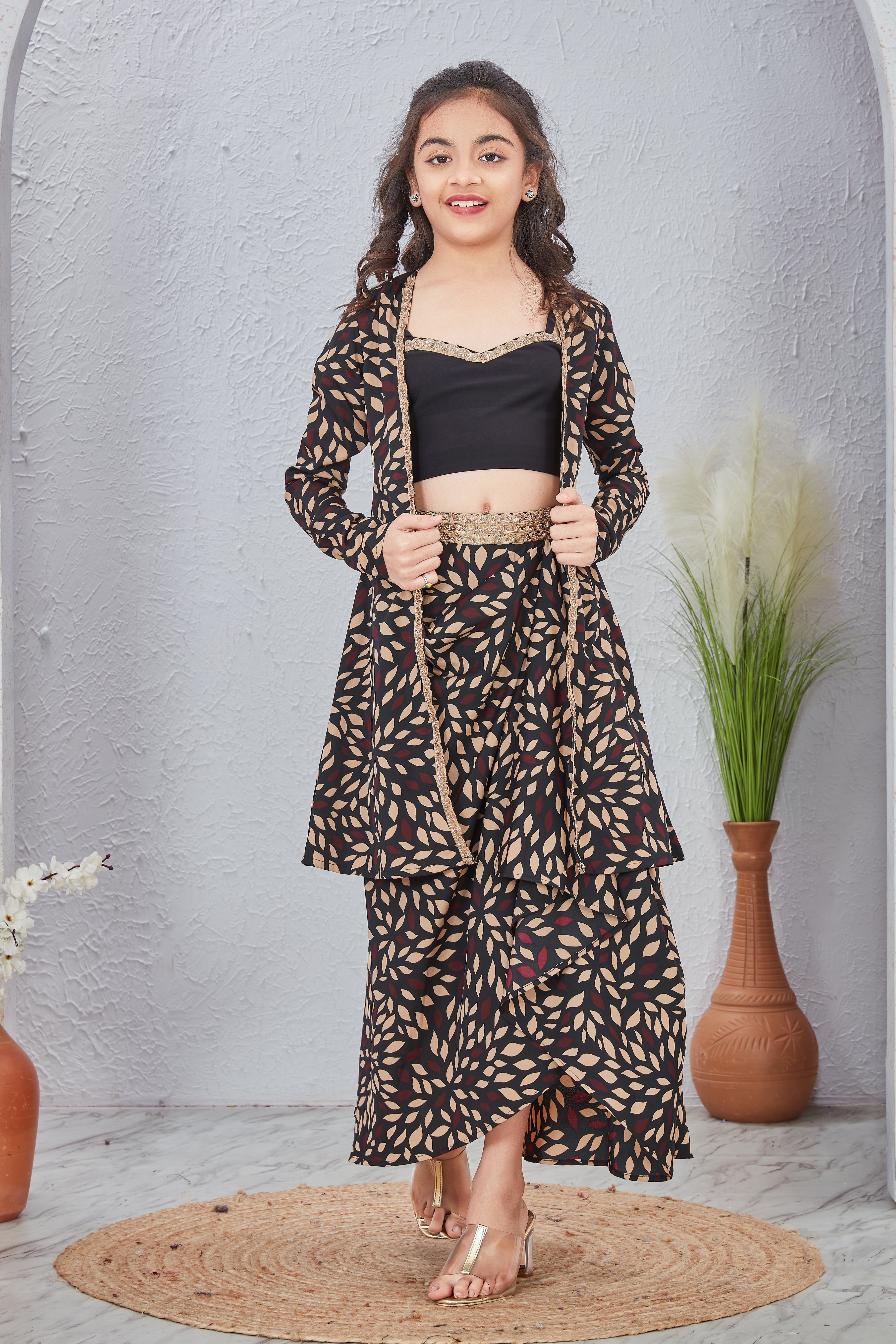 3 Piece Black Kids Co-ord Set