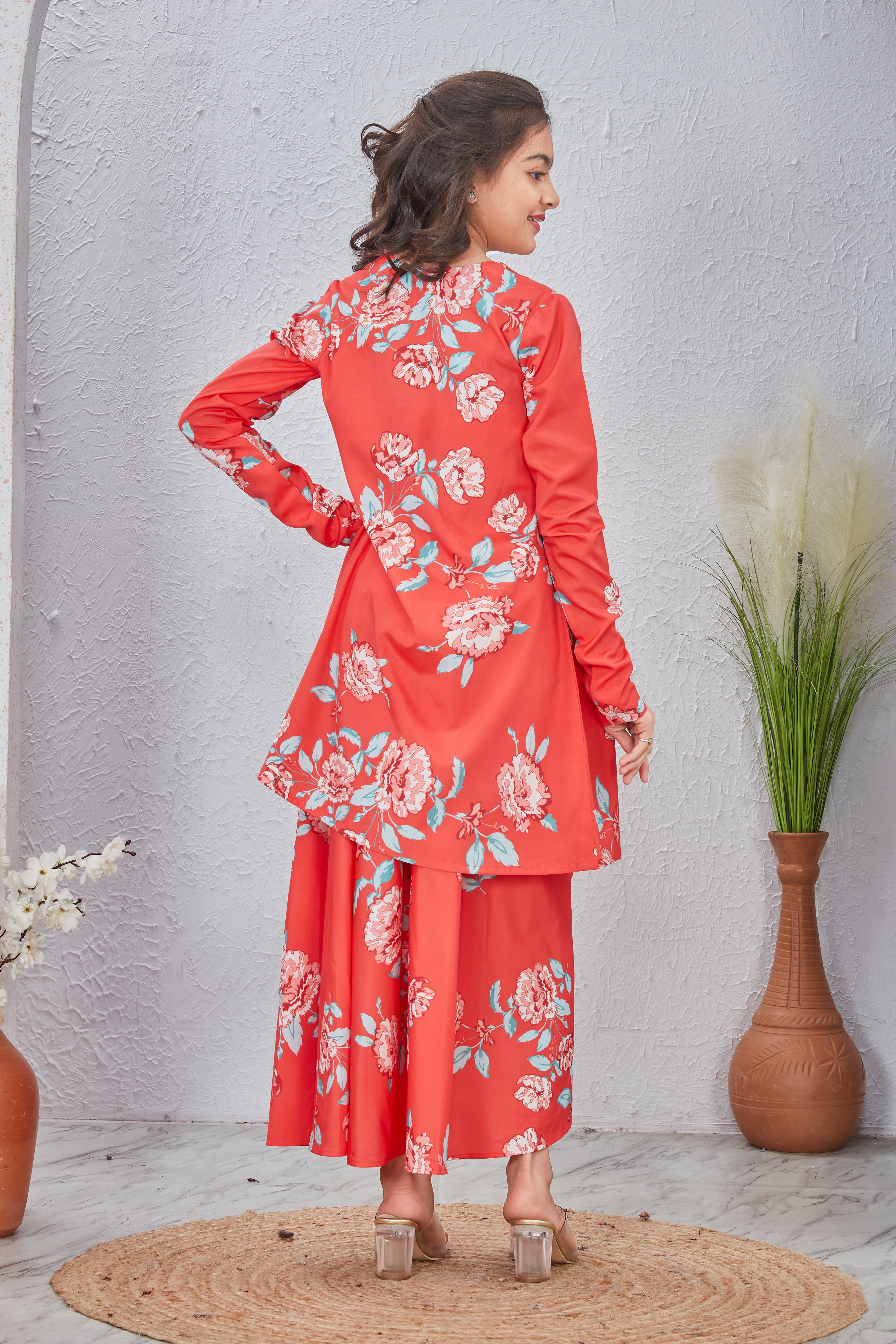 3 Piece Peach Kids Co-ord Set