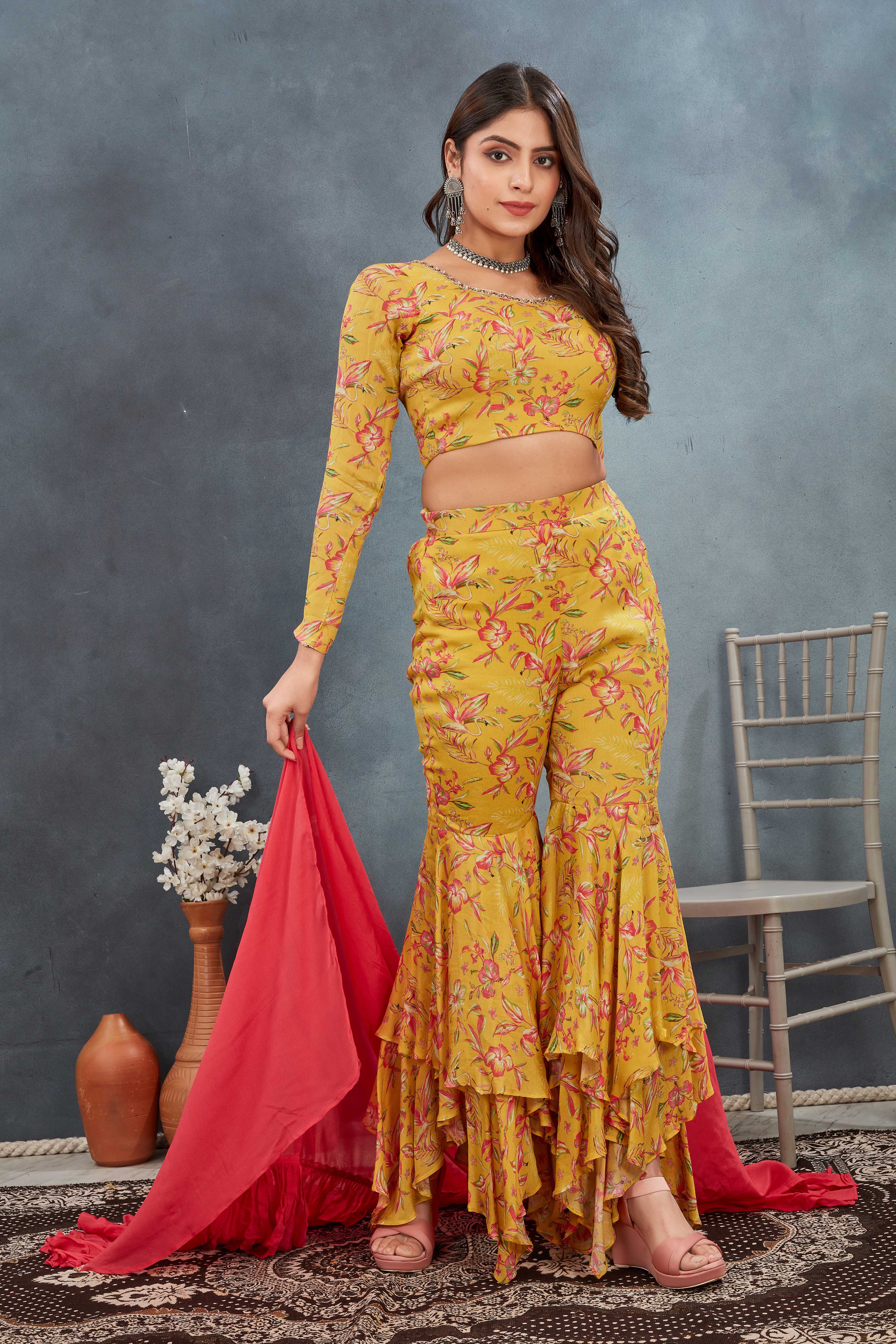 3 Piece Yellow Co-ord Set