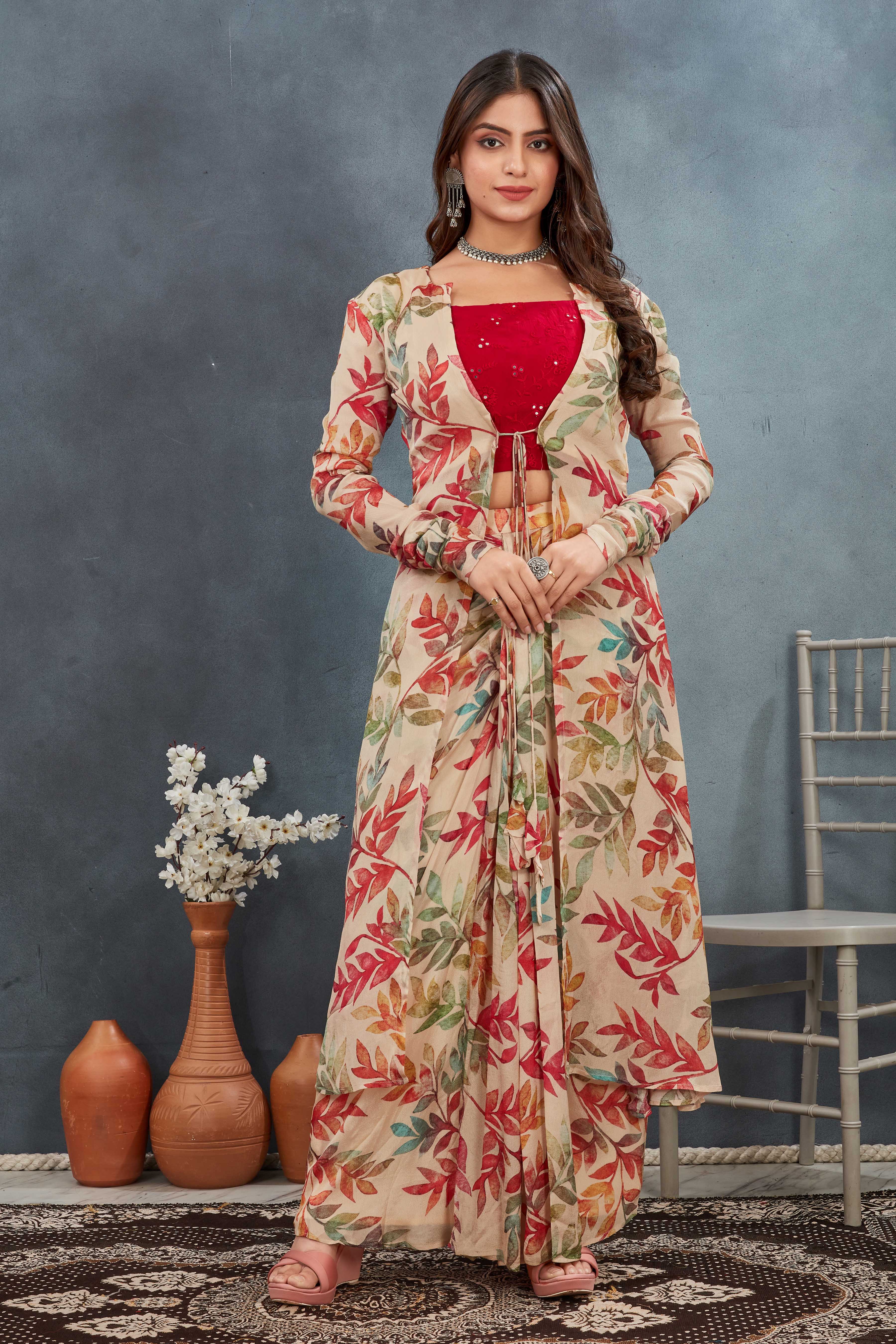 3 Piece Beige Co-ord Set