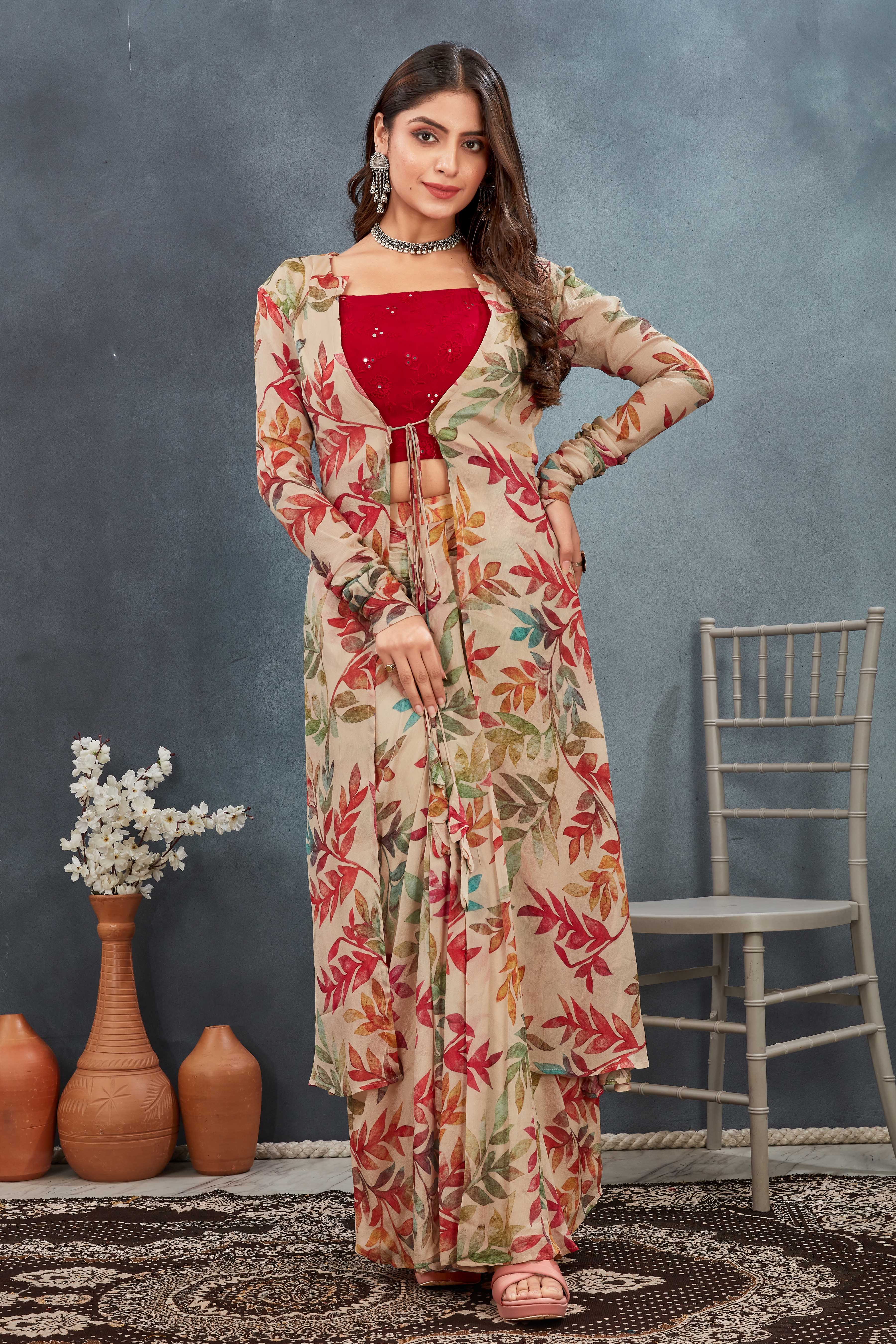 3 Piece Beige Co-ord Set