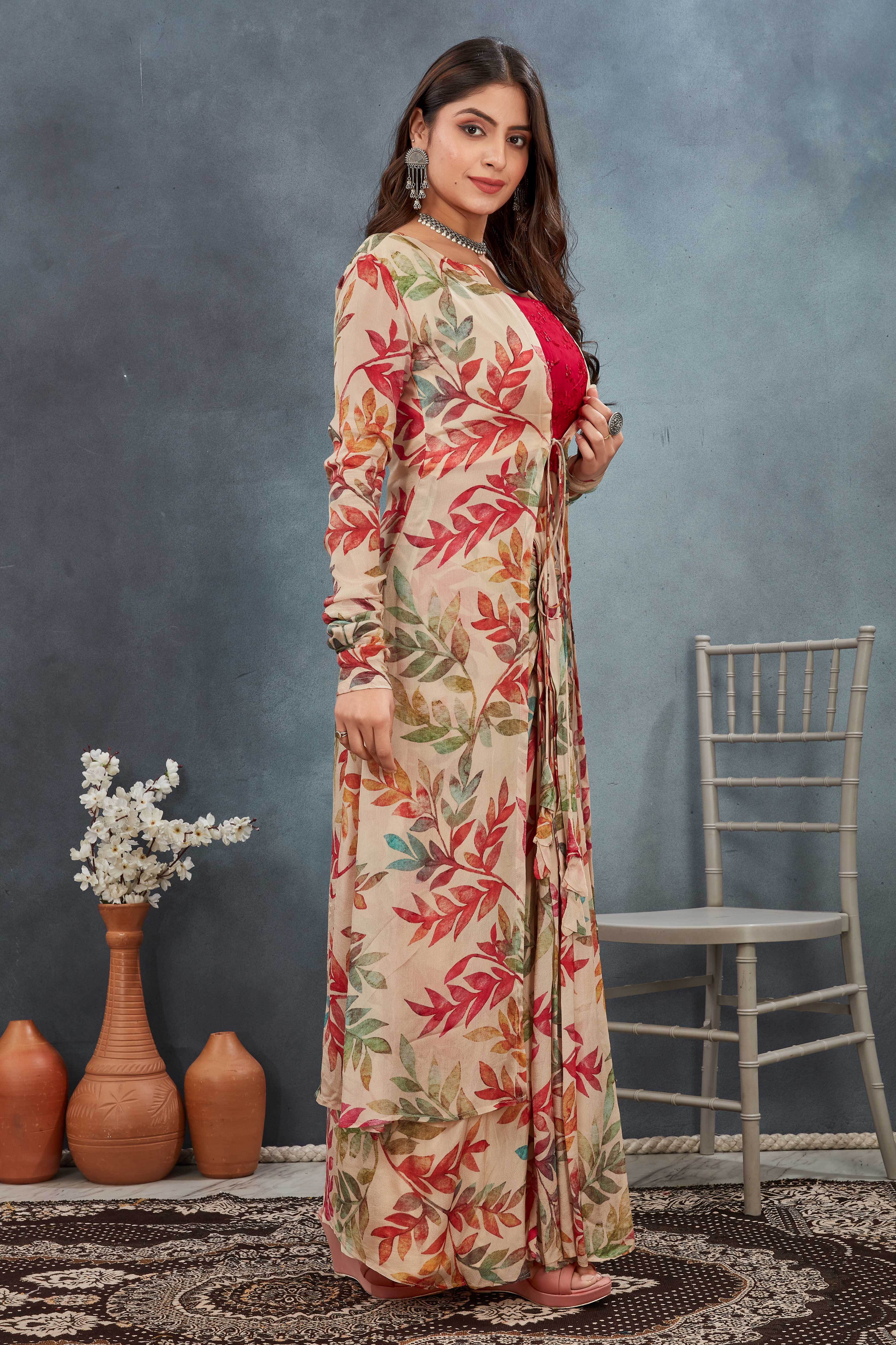 3 Piece Beige Co-ord Set