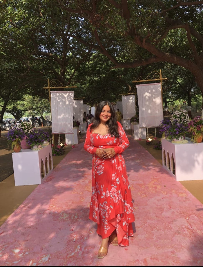 Styled by Clients – 3 Piece Peach Co-ord Set