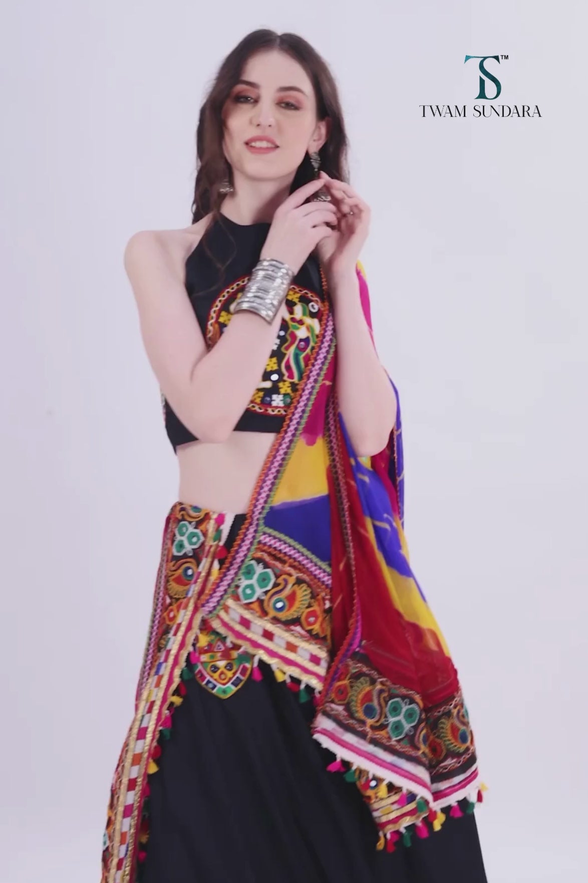 Black Designer Chaniya Choli for Navratri