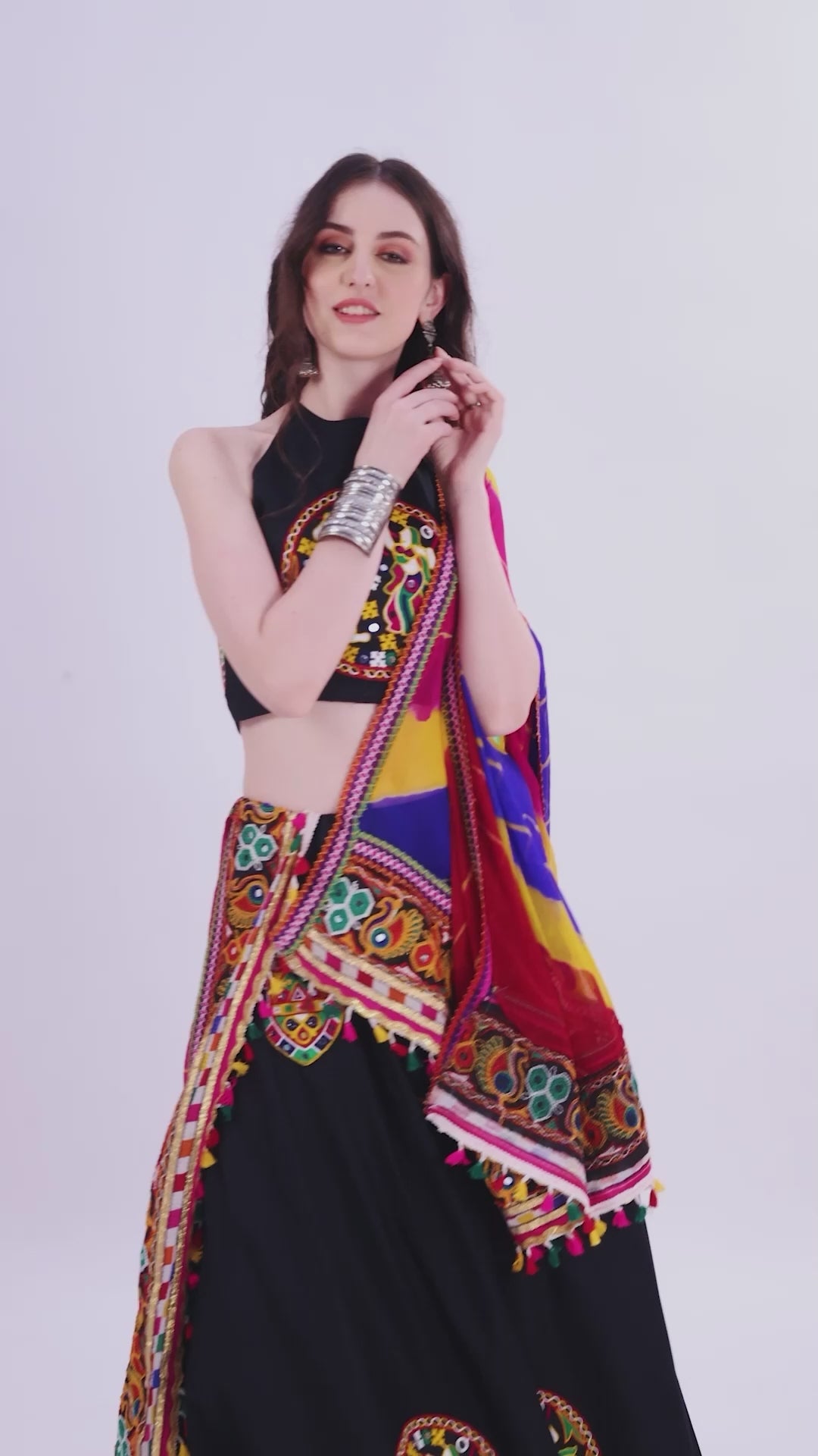 Black Designer Chaniya Choli for Navratri